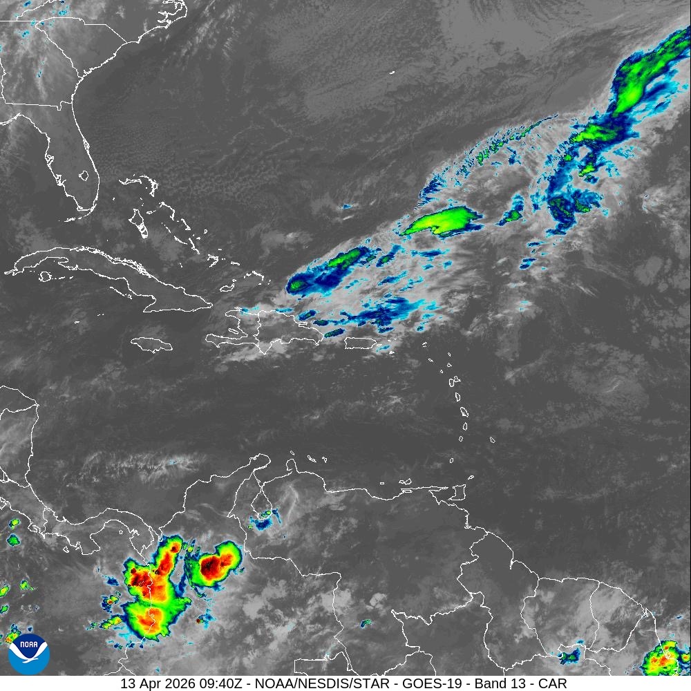 Indomet advierte sobre aguaceros fuertes, tormentas eléctricas y ráfagas de viento por fortalecimiento de vaguada
