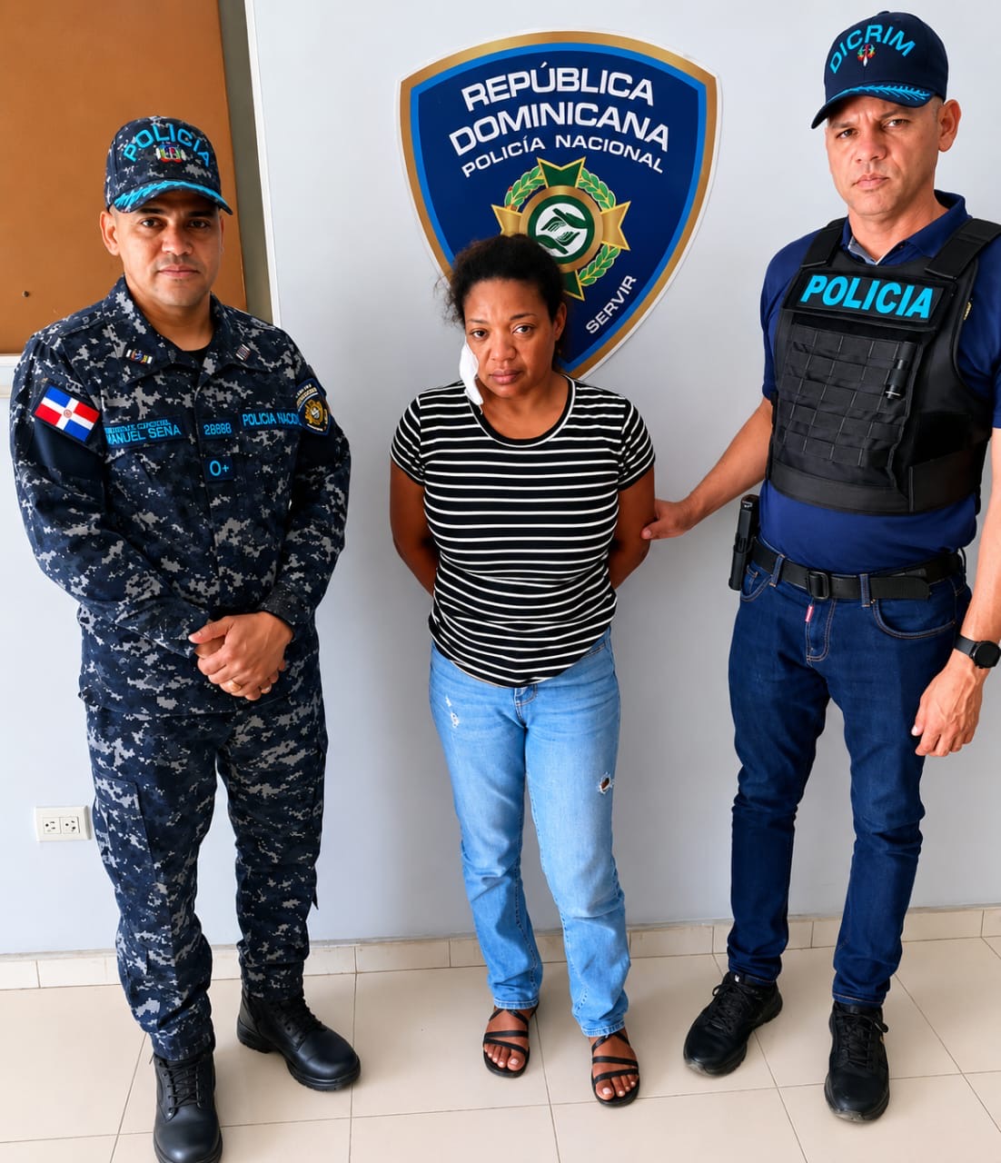 Policía Nacional apresa mujer acusada de matar a otra en Castañuelas, Montecristi